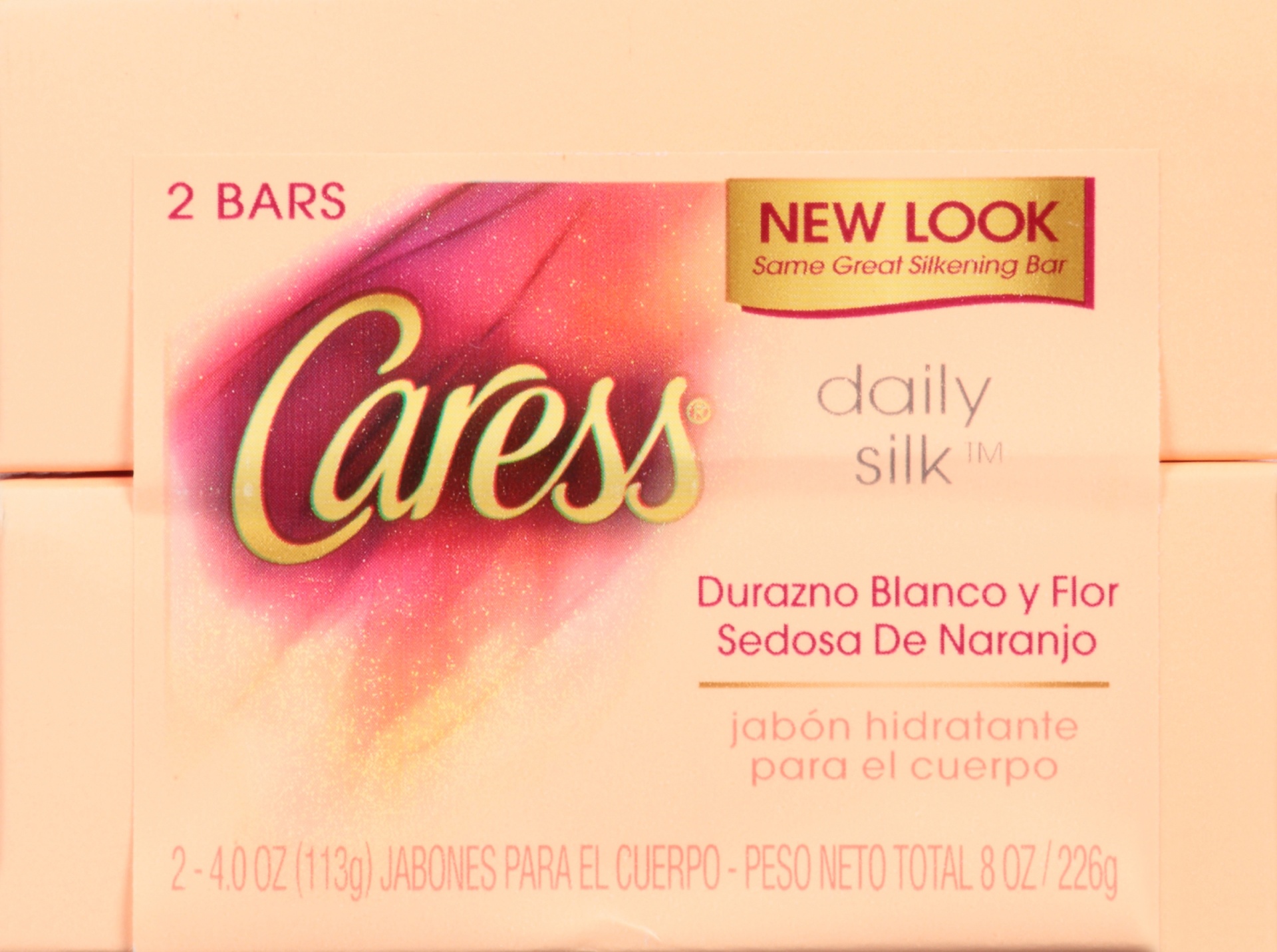 slide 6 of 7, Caress White Peach & Silky Orange Blossom Bar Soap, 2 ct