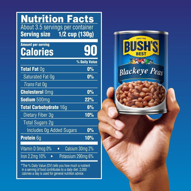 slide 2 of 12, Bush's Blackeye Peas - 15.8oz, 15.8 oz