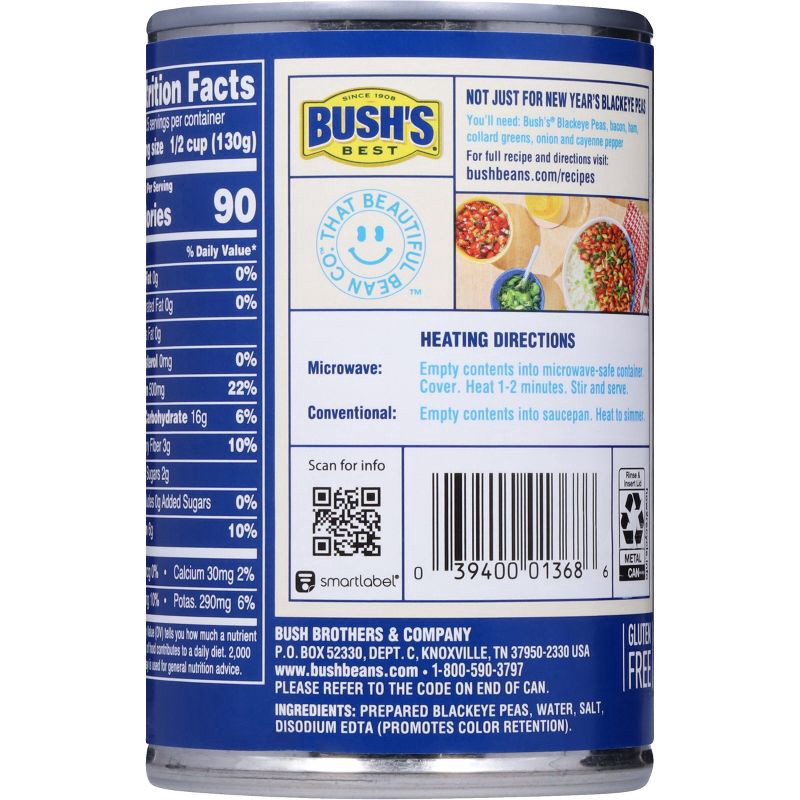 slide 4 of 12, Bush's Blackeye Peas - 15.8oz, 15.8 oz