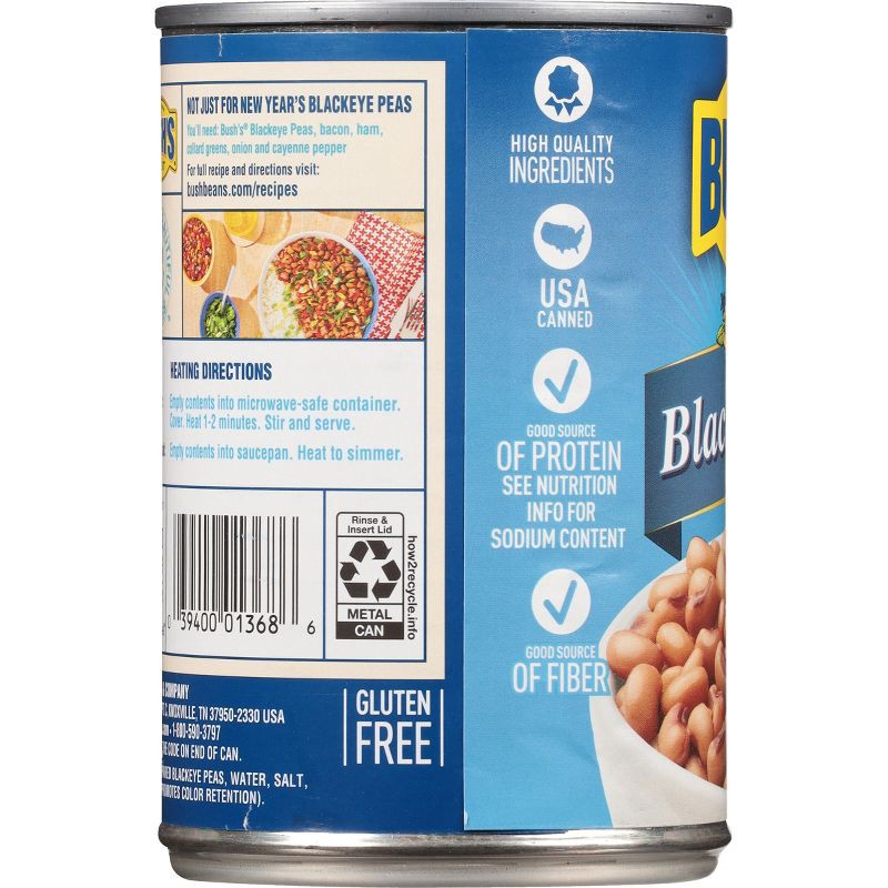 slide 5 of 12, Bush's Blackeye Peas - 15.8oz, 15.8 oz