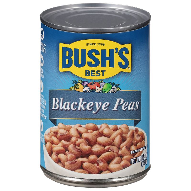 slide 8 of 12, Bush's Blackeye Peas - 15.8oz, 15.8 oz