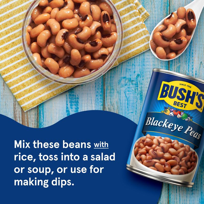 slide 10 of 12, Bush's Blackeye Peas - 15.8oz, 15.8 oz