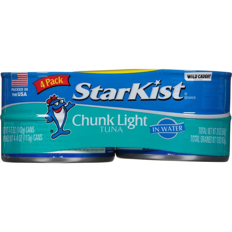 slide 1 of 7, StarKist Chunk Light Tuna in Water - 5oz/4ct, 4 ct; 5 oz