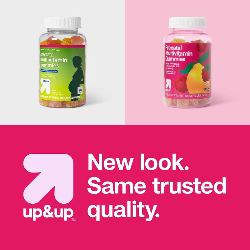 slide 5 of 6, Prenatal Multivitamin Gummies - Fruit Flavors - 90ct - up&up™, 90 ct