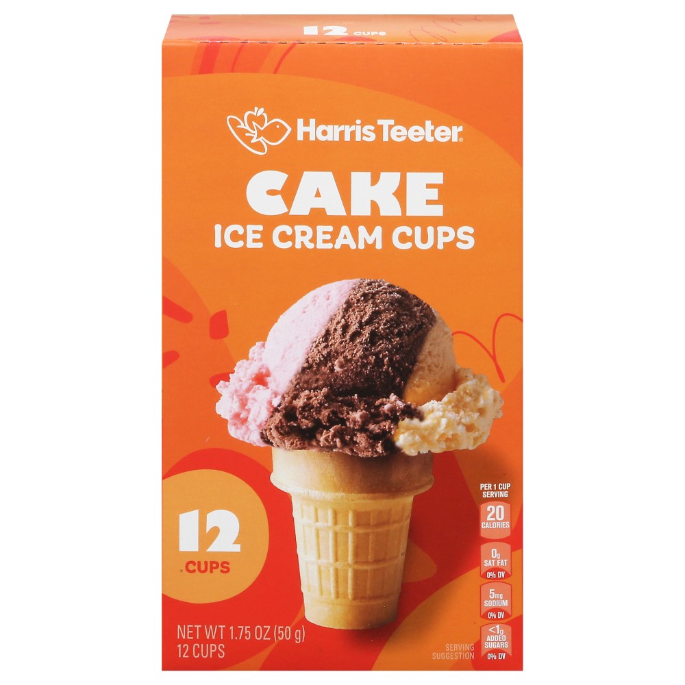 slide 1 of 4, Harris Teeter Cake Cups for Ice Cream, 12 ct
