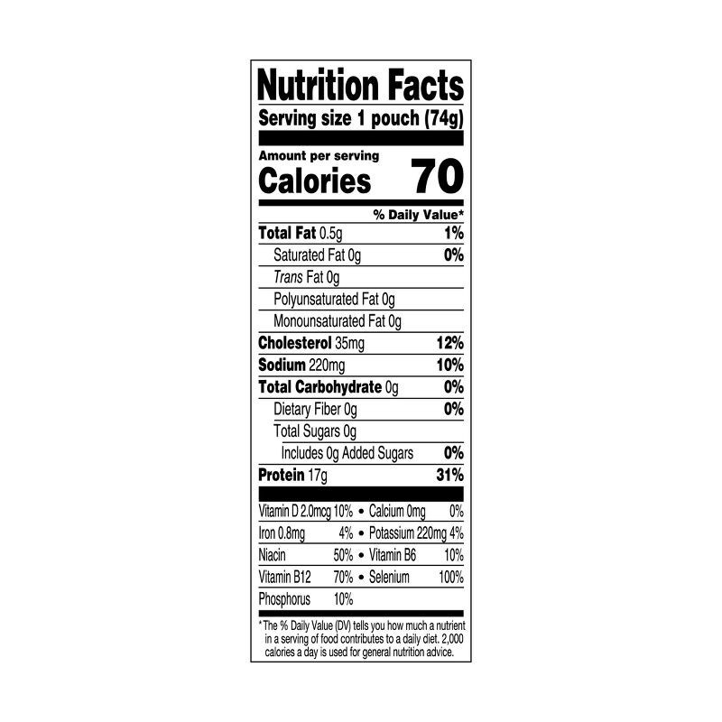 slide 3 of 5, StarKist Reduced Sodium Chunk Light Tuna in Water Pouch - 2.6oz, 2.6 oz