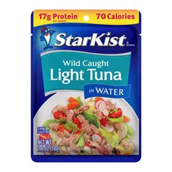 StarKist Chunk Wild Caught Light Tuna in Water Pouch - 2.6oz