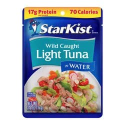 StarKist Chunk Wild Caught Light Tuna in Water Pouch - 2.6oz