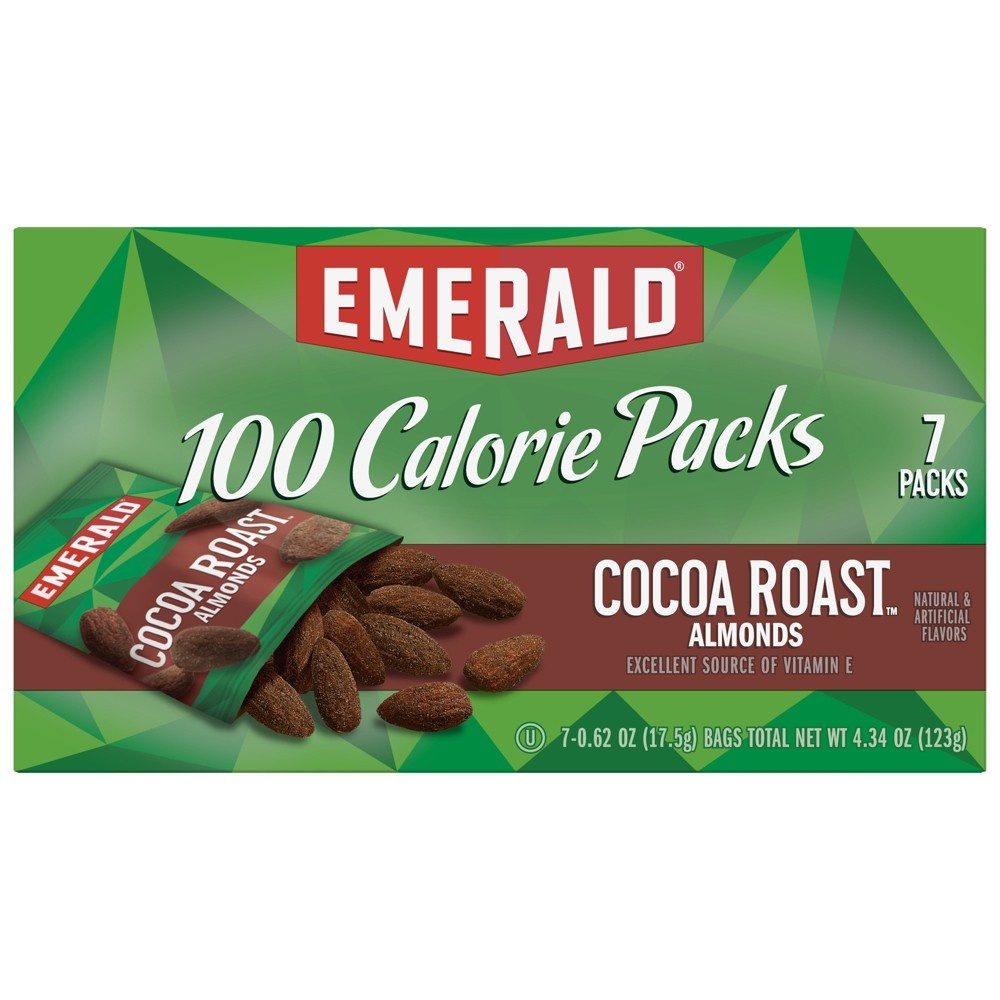 Emerald Dark Chocolate Cocoa Roast Almonds 100 Calorie 7 ct Shipt