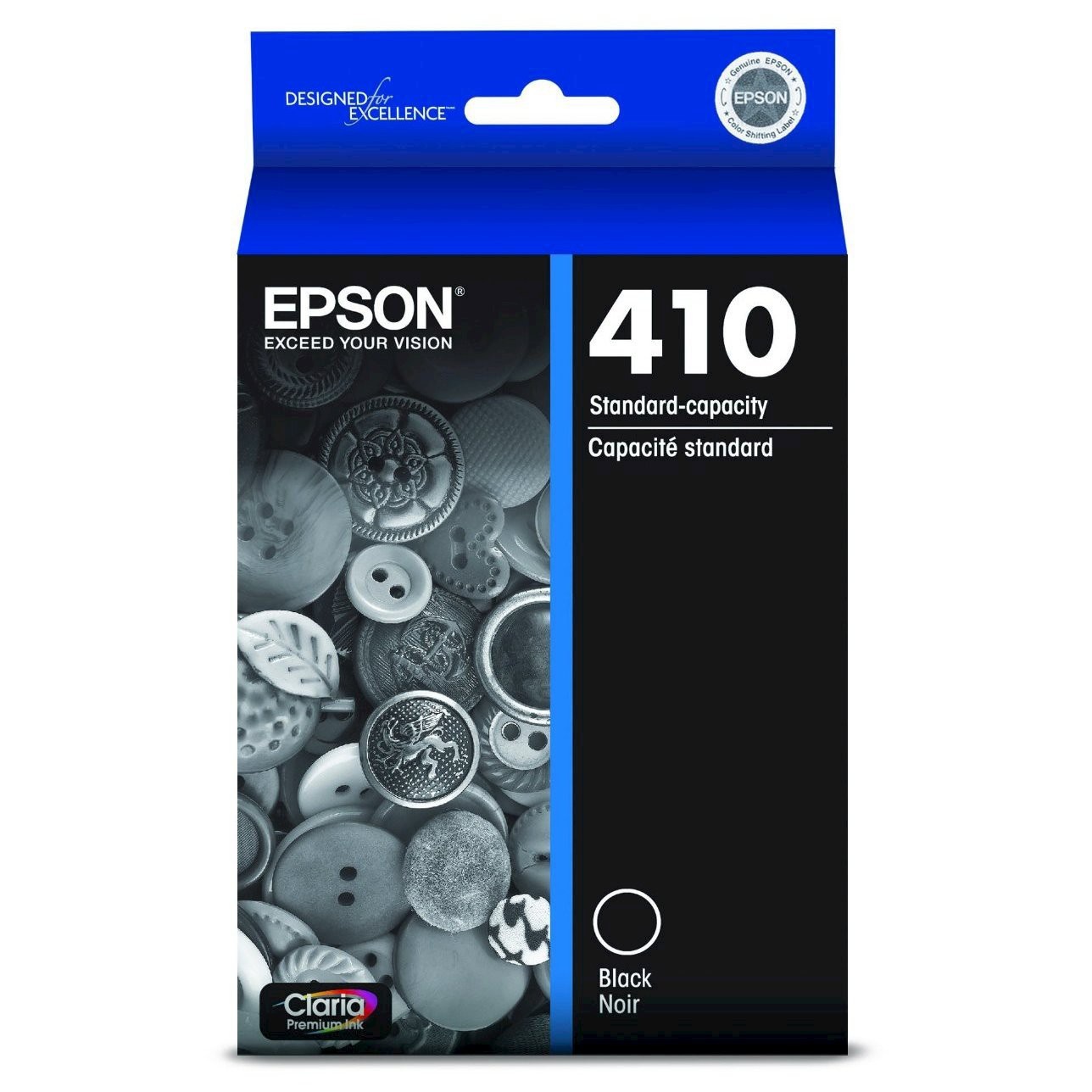 slide 1 of 5, Epson 410 Single Ink Cartridge - Black (T410020-CP), 1 ct