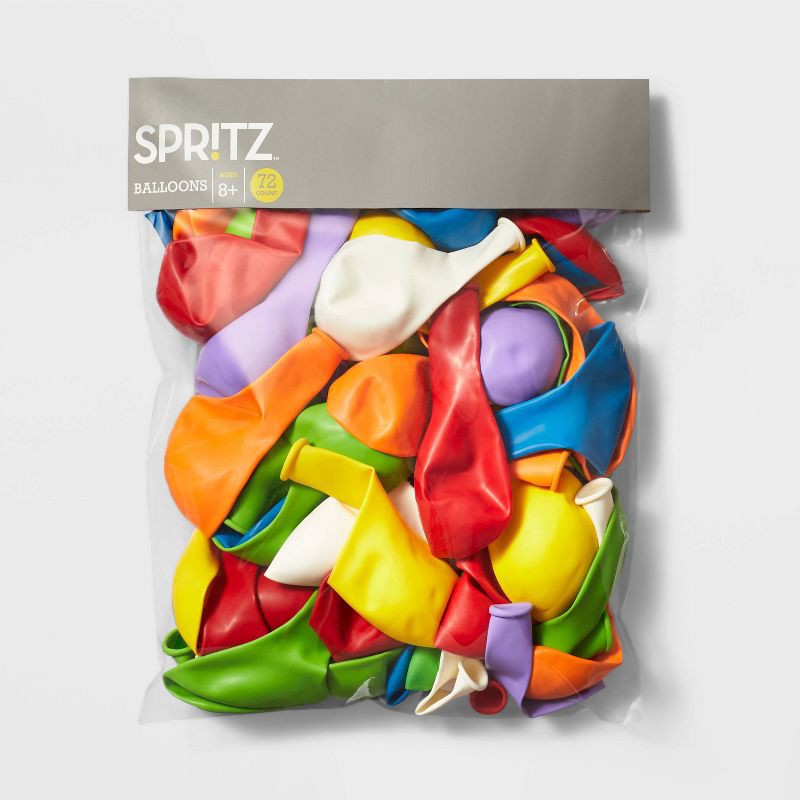 slide 4 of 5, 72ct Color Mix Balloons - Spritz™, 72 ct