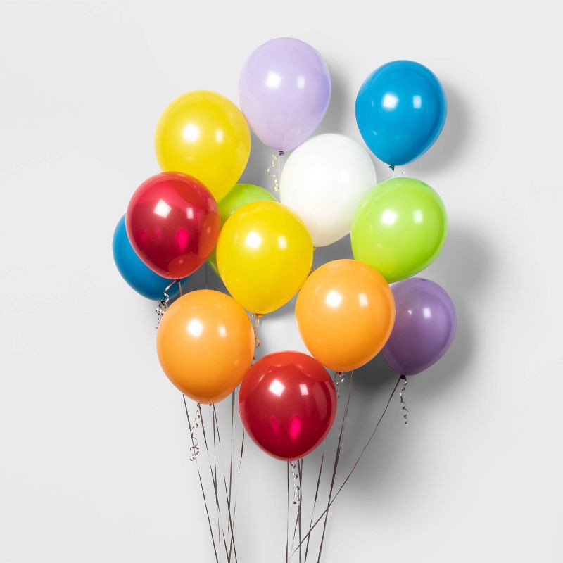 slide 1 of 5, 72ct Color Mix Balloons - Spritz™, 72 ct