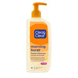 Clean & Clear Morning Burst Oil-Free Facial Cleanser with Brightening Vitamin C for all Skin Types - 8 fl oz