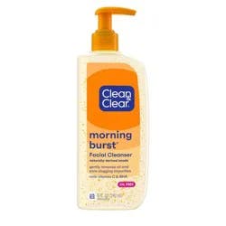 Clean & Clear Morning Burst Oil-Free Facial Cleanser with Brightening Vitamin C for all Skin Types - 8 fl oz