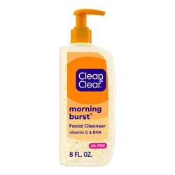 Clean & Clear Morning Burst Oil-Free Facial Cleanser with Brightening Vitamin C for all Skin Types - 8 fl oz: Hypoallergenic