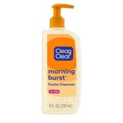Clean & Clear Morning Burst Oil-Free Facial Cleanser with Brightening Vitamin C for all Skin Types - 8 fl oz: Hypoallergenic