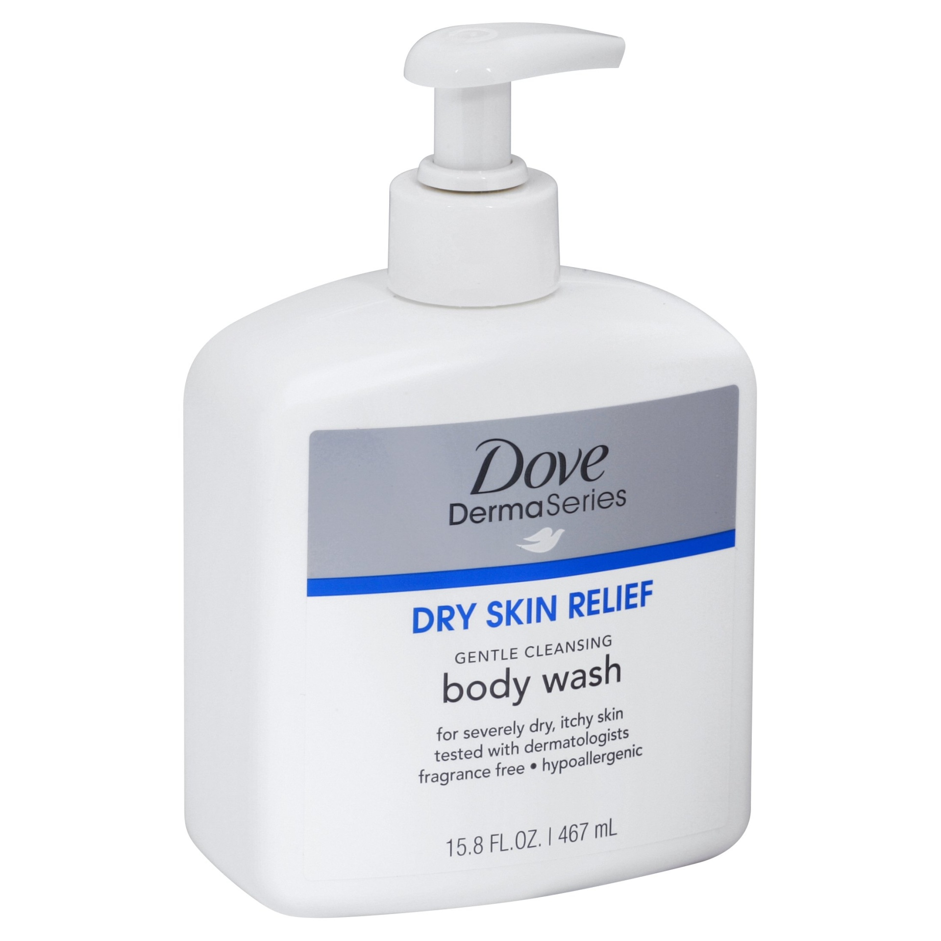 slide 1 of 2, Dove Dermaseries Dry Skin Relief Body Wash, 15.8 fl oz