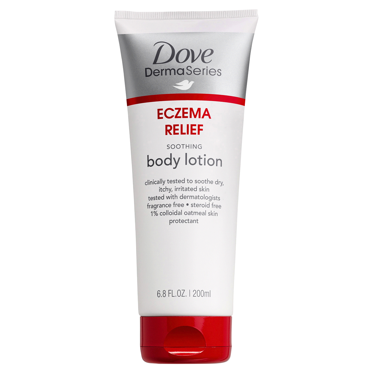 slide 2 of 6, Dove Derma Series Eczema Relief Body Lotion, 6.8 fl oz