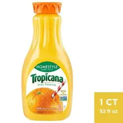 Tropicana Pure Premium Some Pulp Homestyle Orange Juice - 52 fl oz