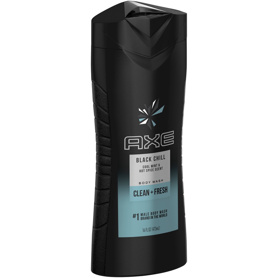 slide 3 of 5, AXE Black Chill Body Wash, 16 oz