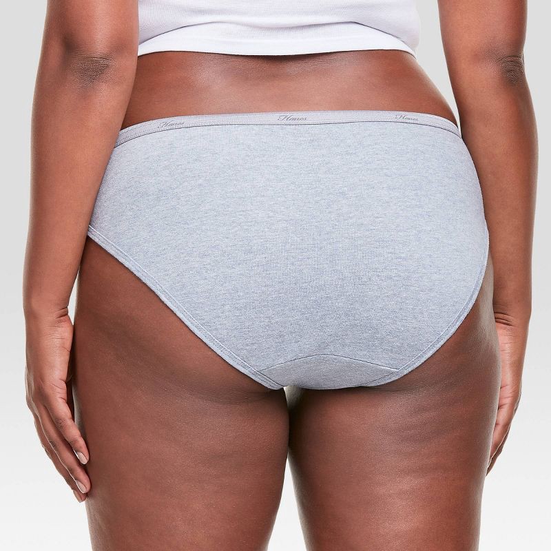 Hanes Women's Core Cotton Bikini Underwear Panties 6pk - Colors and Pattern  May Vary 7 6 ct