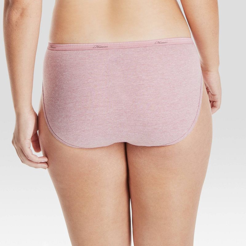 slide 5 of 5, Hanes Women's 6pk Hi-Cut Underwear PP43WB - Blue/Purple/White 10, 6 ct