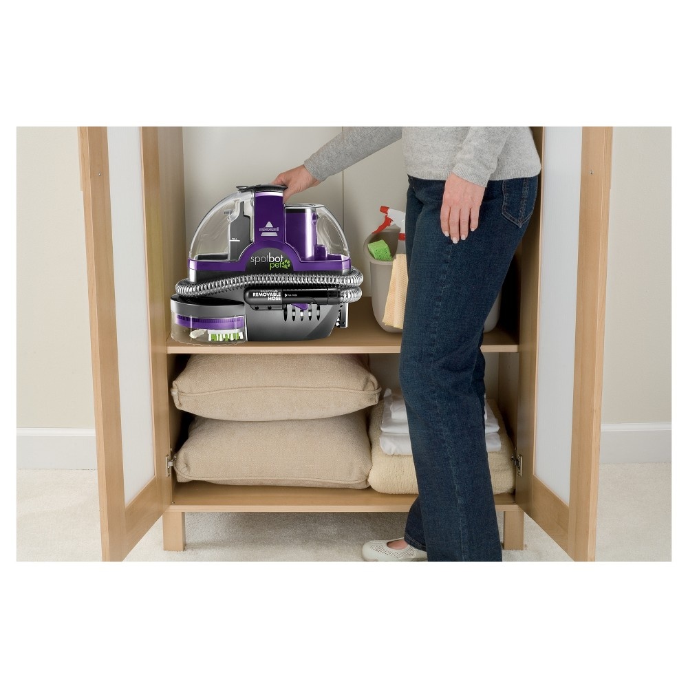 slide 7 of 8, BISSELL Spotbot Pet Robotic Portable Upholstery And Carpet Cleaner - Purple 2114, 1 ct