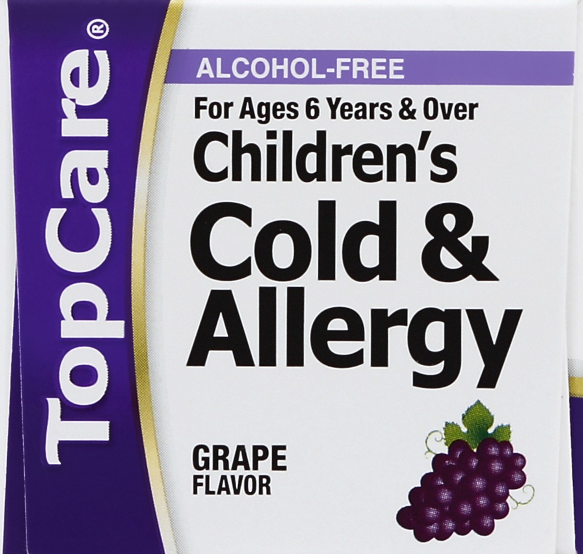 slide 2 of 6, TopCare Children's Cold & Allergy Brompheniramine Maleate Antihistamine, Phenylephrine Hcl Nasal Decongestant Liquid, Grape, 4 fl oz