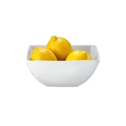 24oz Porcelain Square Bowl White - Threshold™: Microwave & Dishwasher Safe, Traditional Solid Serving Bowl