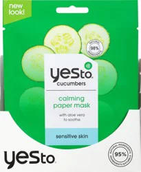 Yes to Cucumbers Calming Paper Mask 1 1 ea