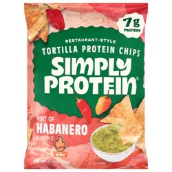 SimplyProtein Hint of Habanero Flavor Tortilla Chips 4.58 oz