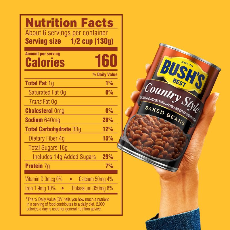 slide 2 of 8, Bush's Country Style Baked Beans - 28oz, 28 oz