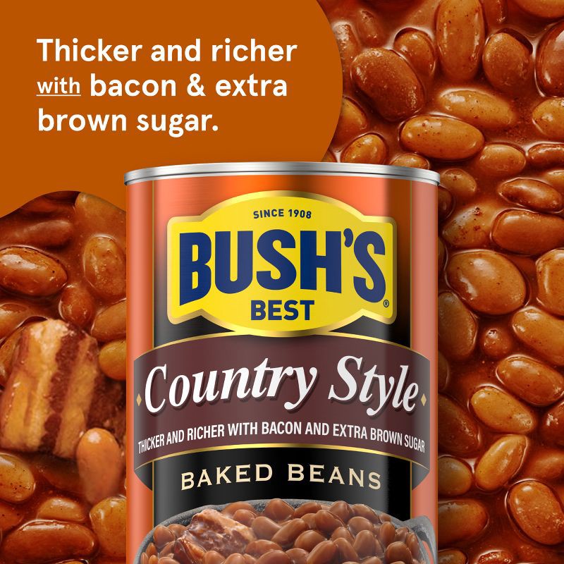 slide 4 of 8, Bush's Country Style Baked Beans - 28oz, 28 oz