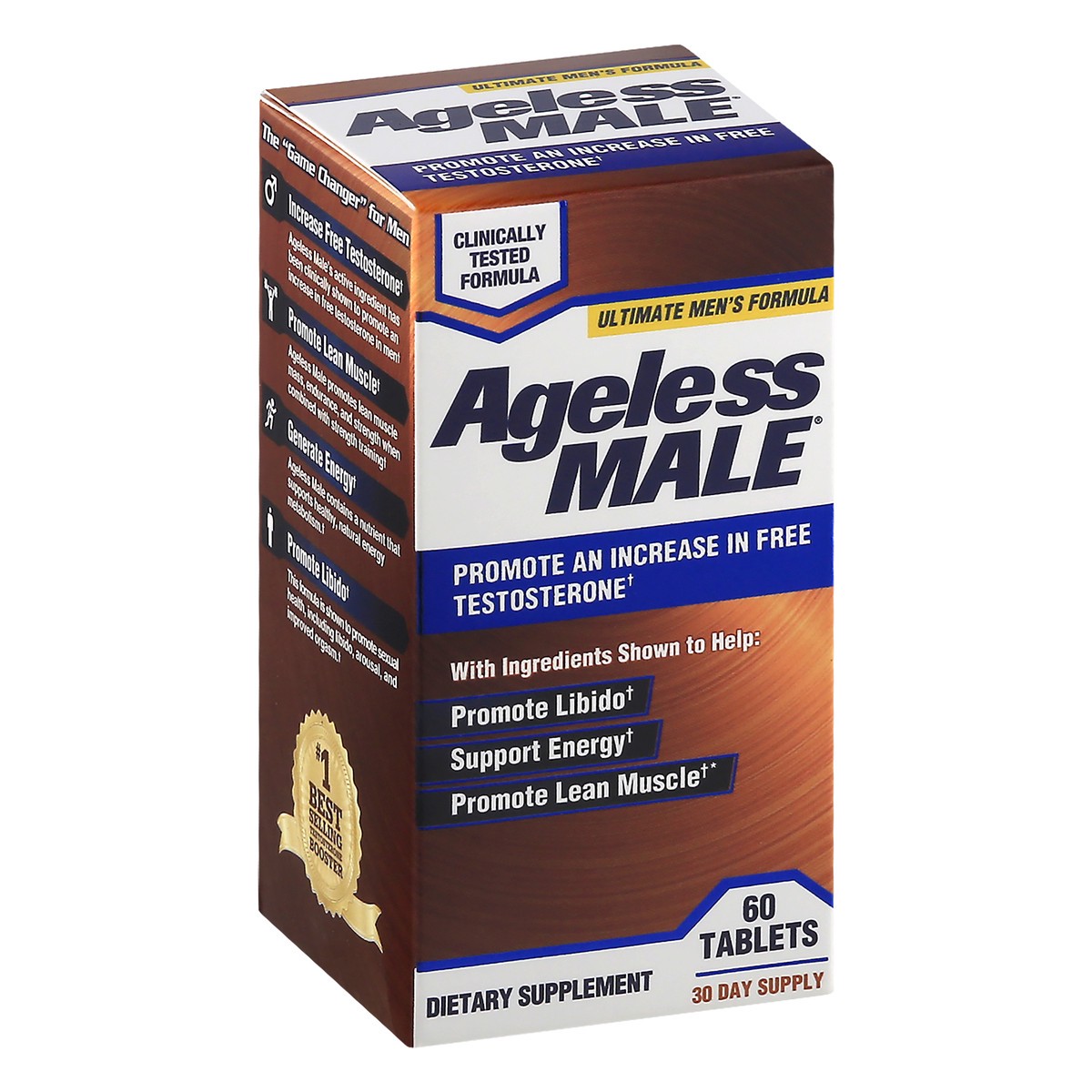 slide 2 of 9, Ageless Male New Vitality Ageless Male Tablets, 60 ct