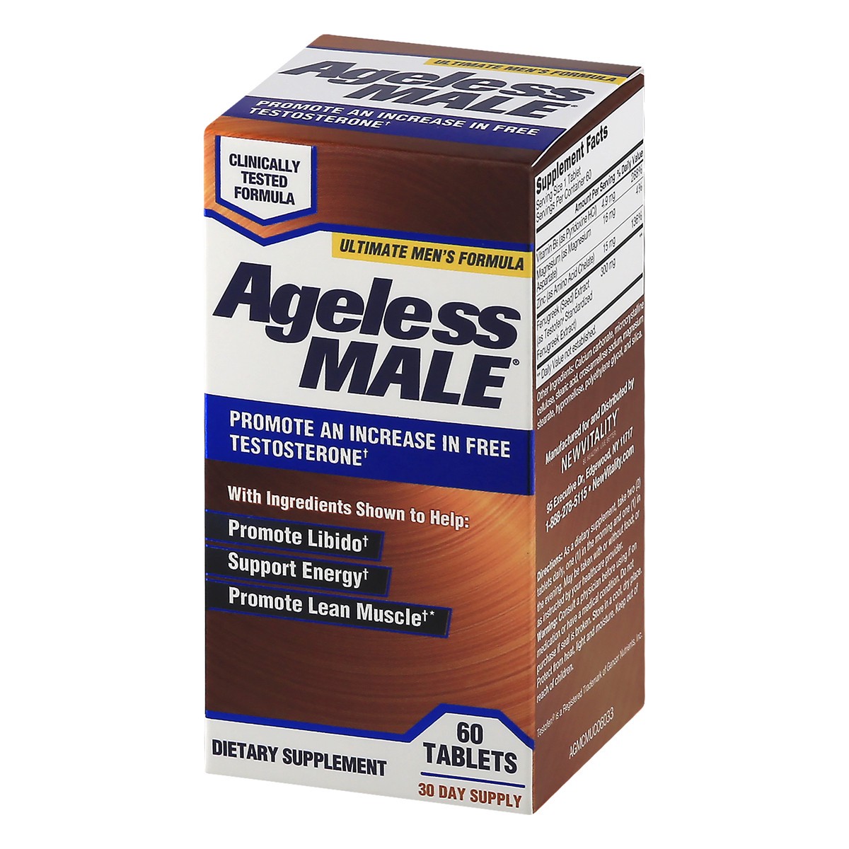 slide 3 of 9, Ageless Male New Vitality Ageless Male Tablets, 60 ct