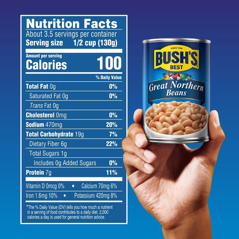 slide 2 of 8, Bush's Great Northern Beans - 15.8oz, 15.8 oz