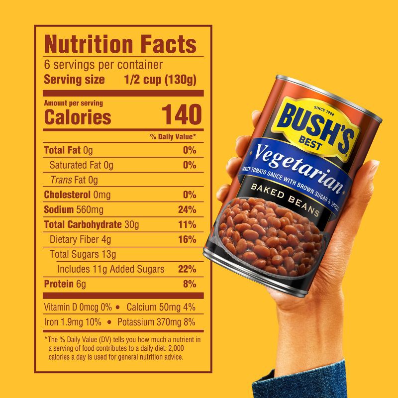 slide 2 of 8, Bush's Vegetarian Baked Beans - 28oz, 28 oz