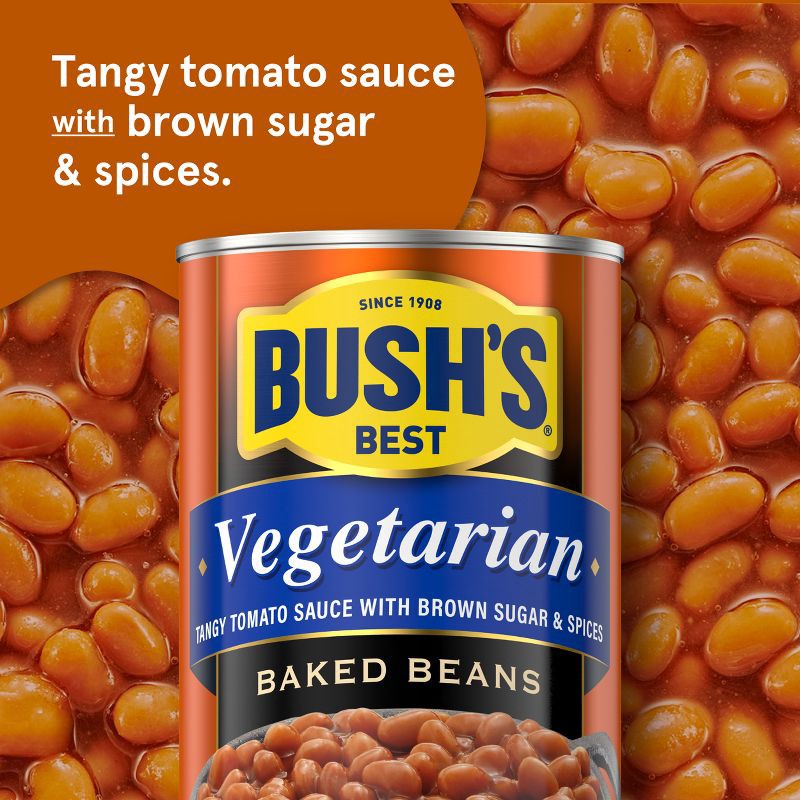 slide 4 of 8, Bush's Vegetarian Baked Beans - 28oz, 28 oz