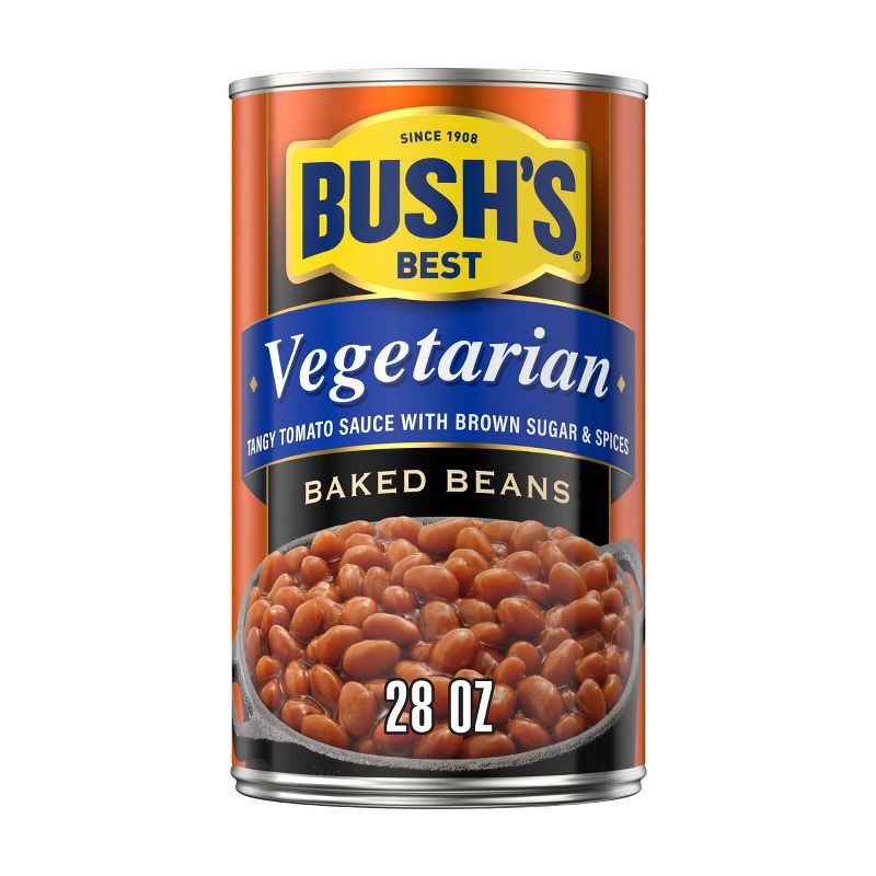 slide 1 of 8, Bush's Vegetarian Baked Beans - 28oz, 28 oz