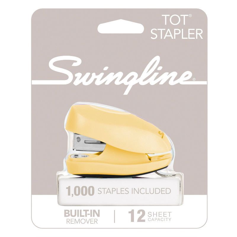 slide 8 of 11, Swingline Tot Mini Stapler (Color Will Vary): Smallest Kids Stapler, 12 Sheet Capacity, Metal & Plastic, Multicolor, 1 ct