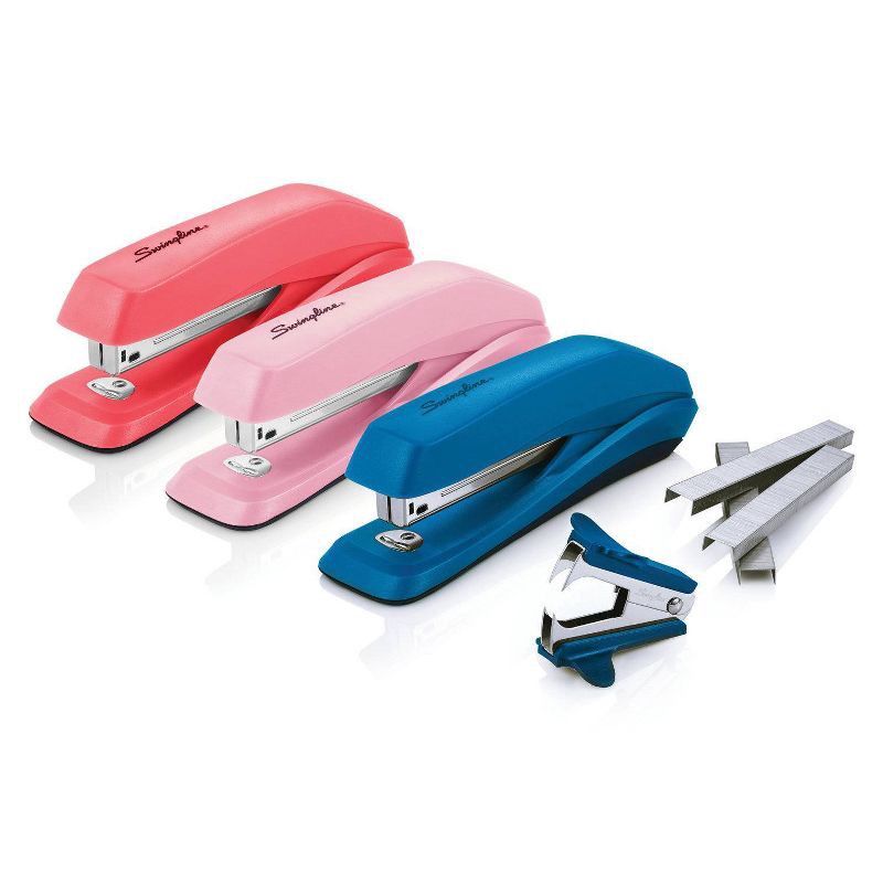 slide 2 of 12, Swingline 3-in-1 Stapler Set 1ct (Color Will Vary), 1 ct