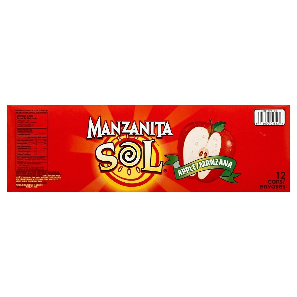 slide 4 of 5, Manzanita Sol Apple Soda, 12 ct, 12 fl oz