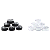 slide 6 of 13, Singer Class 66 Threaded Bobbins Black & White, 12 ct