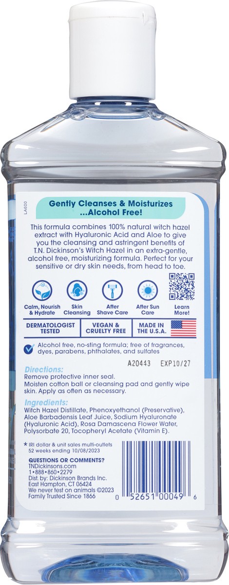 slide 5 of 14, T.N. Dickinson's Witch Hazel Alcohol Free Moisturizing Astringent 16 fl oz, 16 fl oz