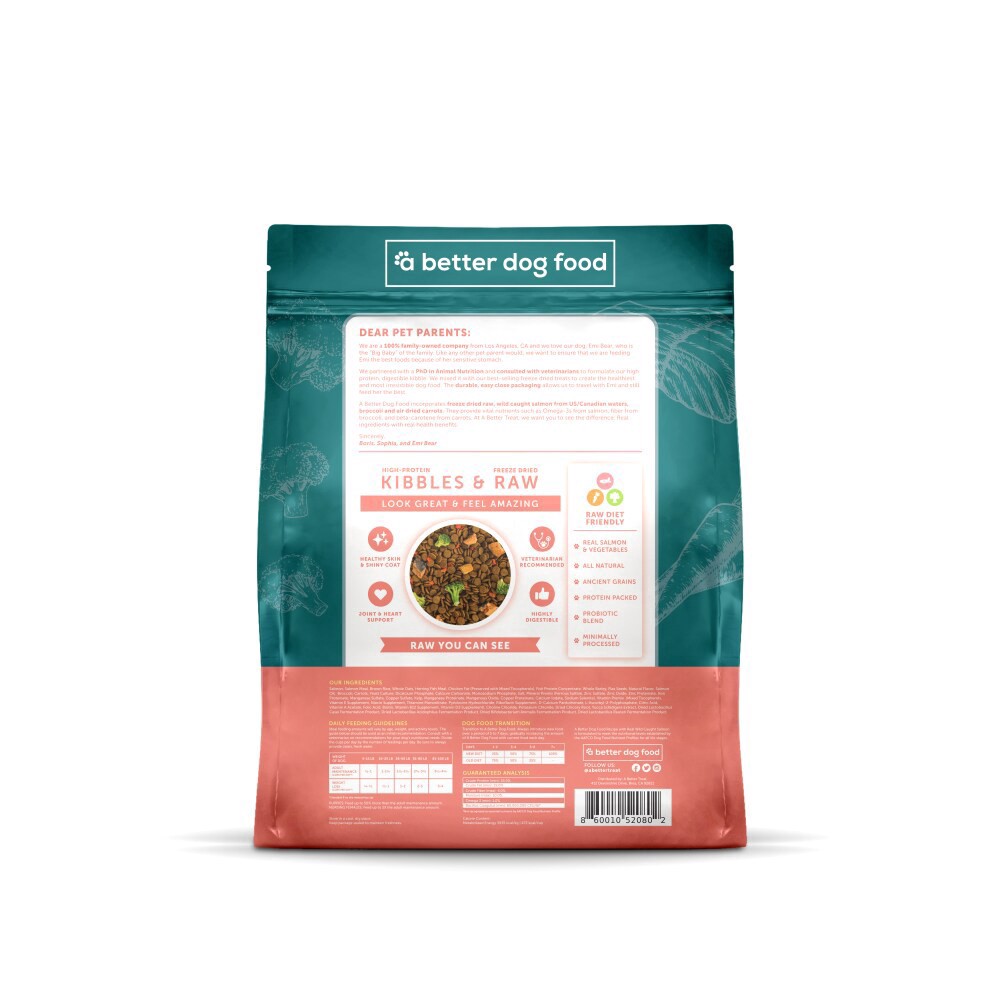 slide 2 of 2, A Braw You Can See Alasken Salmon Recipe Dry Dog Food, 3 lb