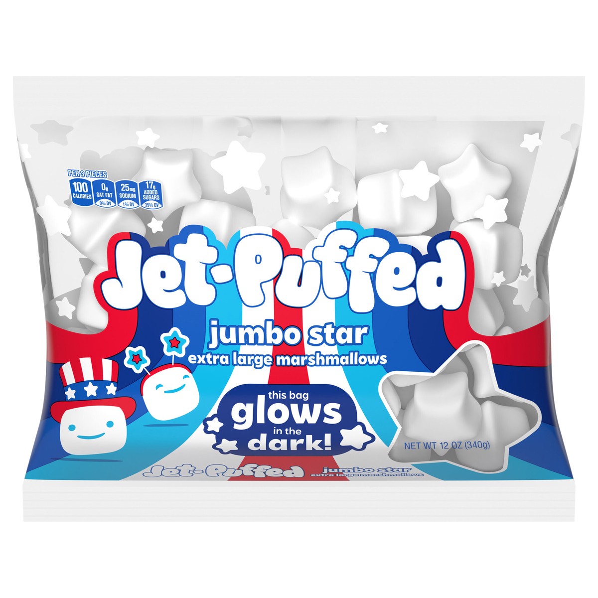 slide 1 of 13, Jet-Puffed Jumbo Star Marshmallows - 12 oz, 12 oz