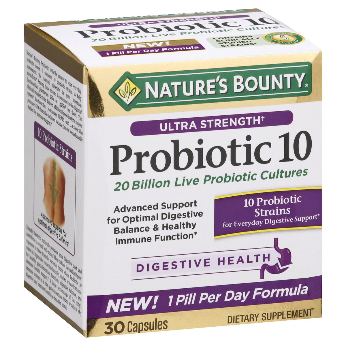 slide 6 of 9, Nature's Bounty Probiotic 10 30ct, 10 capsules, 30 ct