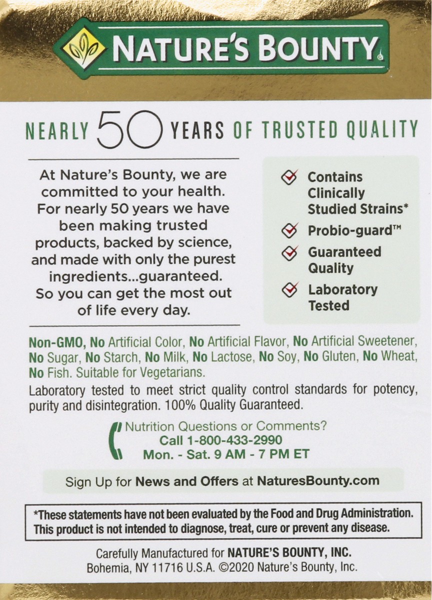 slide 7 of 9, Nature's Bounty Probiotic 10 30ct, 10 capsules, 30 ct