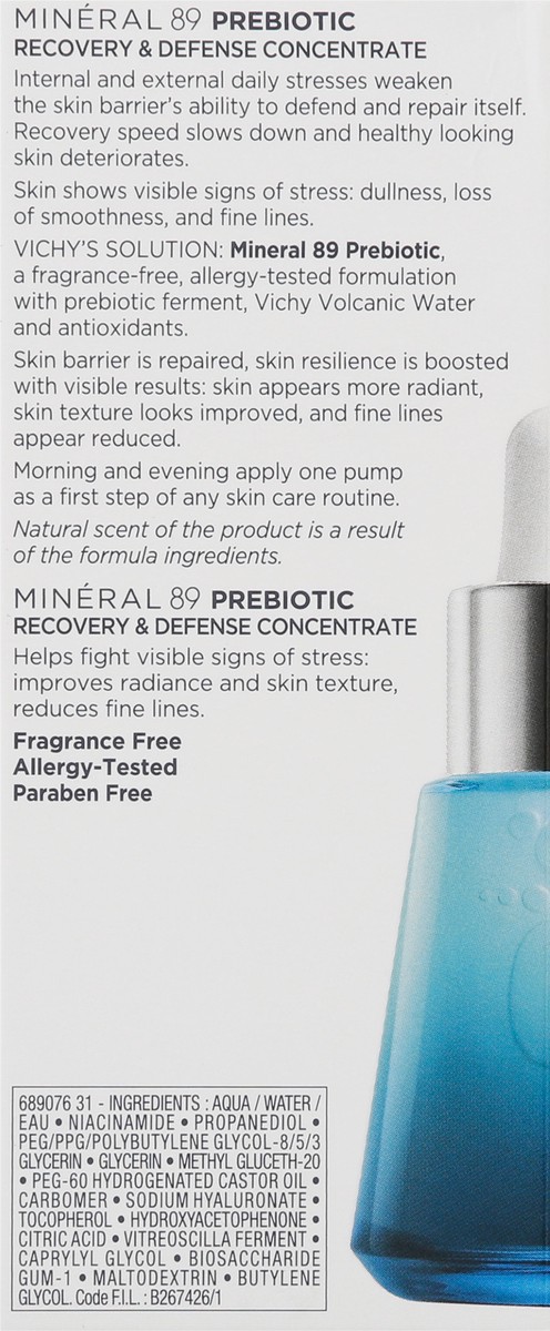 slide 5 of 9, Vichy Mineral 89 Prebiotic Recovery & Defense Concentrate 30 ml Box, 30 ml