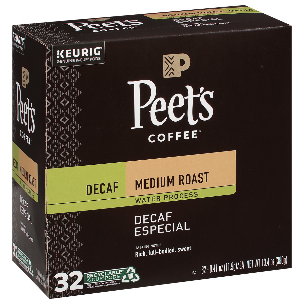 slide 7 of 9, Peet's Coffee Decaf Medium Roast Coffee 32 K-Cup Pods - 32 ct, 32 ct